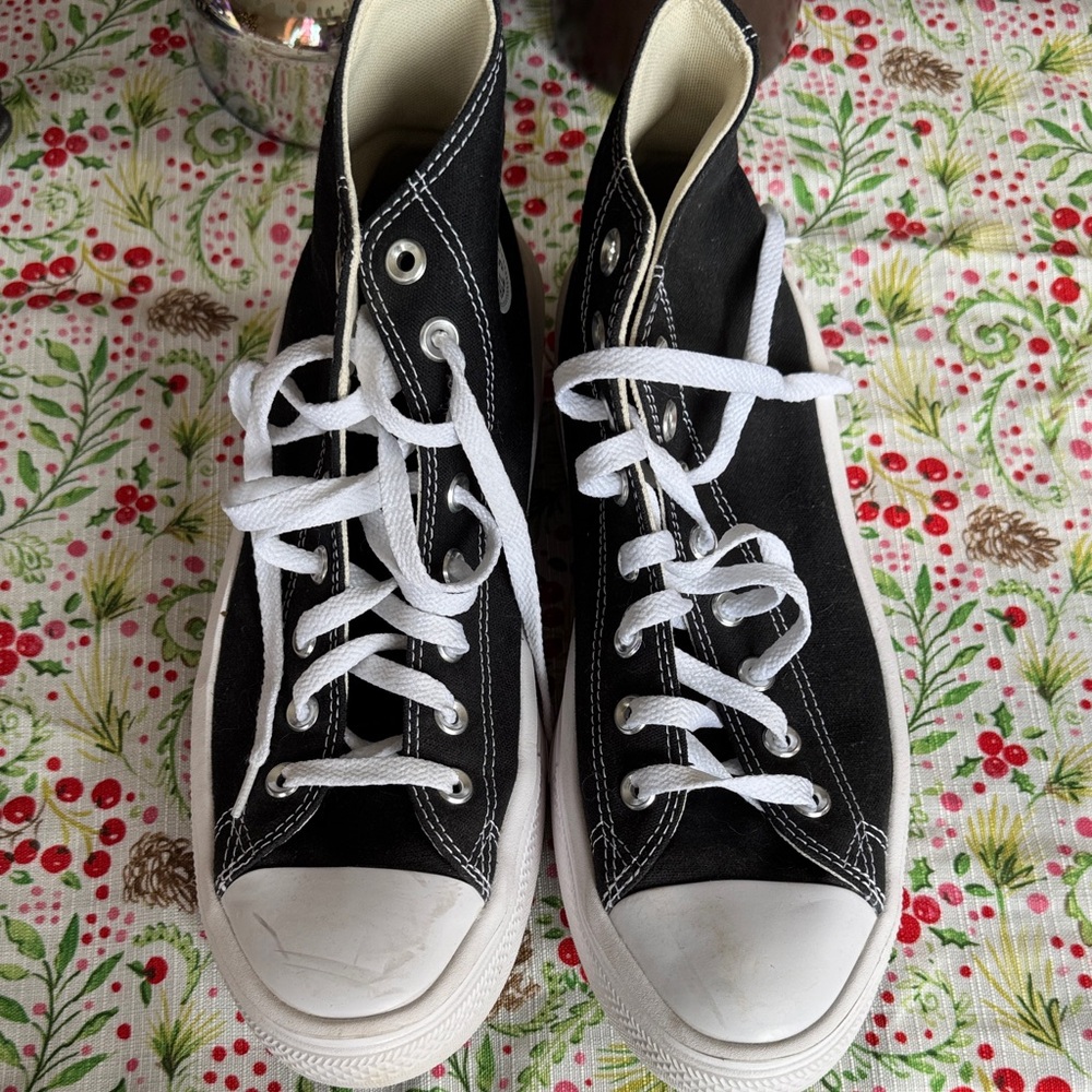 Converse Black and White High-Top Sneakers
